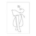 Axyaa Abstract Nude Woman Canvas Poster Sexy Bedroom Decor Prints