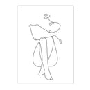 Axyaa Abstract Nude Woman Canvas Poster Sexy Bedroom Decor Prints