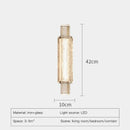Axyaa Clear Crystal LED Gold Wall Lamp, 3 Color Light for Bedroom & Living Room