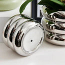 Axyaa Ceramic Green Plant Flowerpot Wind Silver Vase Desktop Decoration
