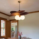 Rattan Glass Ceiling Chandelier by Axyaa - Decorative Lighting Fixture for Home