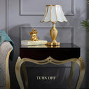 Axyaa Modern Brass Gold LED Desk Lamp - Luxury Retro Home Decor