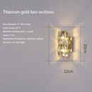Axyaa Crystal LED Wall Sconce: Modern Luxury Home Lighting for Bedside, Foyer, Hotel Room