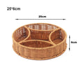 Axyaa Rattan Wicker Serving Baskets - 10 Styles for Restaurant Tabletop Display