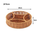 Axyaa Rattan Wicker Serving Baskets - 10 Styles for Restaurant Tabletop Display