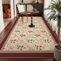 Axyaa Luxury Floral Living Room Carpet: Elegant Printed Area Rug for Bedroom & Living Space