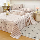 Axyaa Cotton Thickened Old Coarse Cloth Bed Sheet Set - Single Piece
