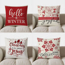 Axyaa Winter Festive Decorative Pillow Cover: Sofa, Bedroom, Car Cushion Cover
