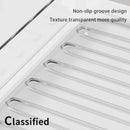 Acrylic Desk File Organizer Set, 4 Pack Stackable Clear Letter Tray by Axyaa.