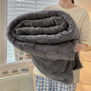 Axyaa Ultra Soft Taffeta Plaid Blanket | Lightweight Cozy Warm Solid Color Blanket