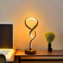 Axyaa Gourd Shape Bedroom Table Lamp, Three-color Dimming Desktop Decor, Creative & Simple