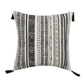 Axyaa Geometric Cotton Cushion Cover with Tassels - 30X50/45X45cm