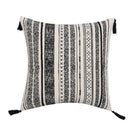 Axyaa Geometric Cotton Cushion Cover with Tassels - 30X50/45X45cm