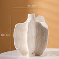 Ceramic Sea Style Vase Pampas Grass Dried Flower Waves Seahorse Starfish by Axyaa