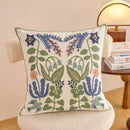 Axyaa Floral Embroidery Pillowcase 45x45: Home Decor Cushion Cover Sofa Headboard