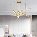 Axyaa Gold Black Led Dimmable Pendant Lights for Dining Room Hanging Fixtures