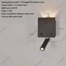 Axyaa Rotating Wall Lamp with USB Port for Bedside, Study, and Decor