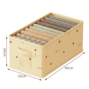 Axyaa Jeans Compartment Divider Box: Closet Drawer Organizer for Clothes, Underwear, and Bras