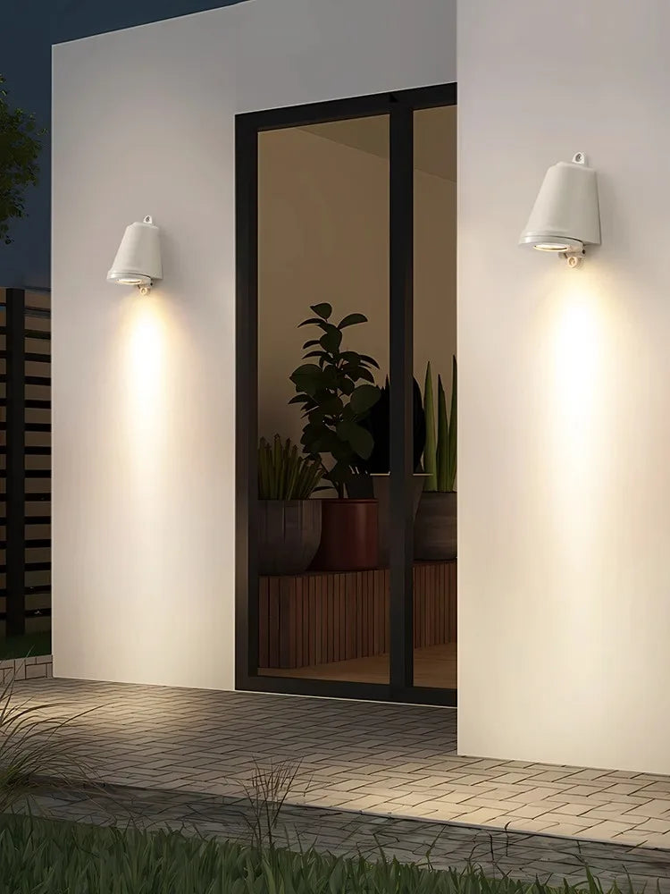 Axya Outdoor Wall Lamp: Waterproof Minimalist Garden Lighting for Villa Balcony