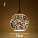 Axyaa Fireworks Glass Pendant Lights for Modern Living Room Decor