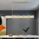 Axyaa Modern Crystal Chandelier LED Kitchen Dining Room Lighting Luxury Pendant Bar Fixture