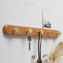 Axyaa Wooden Wardrobe Door Hook - Hemu Solid Wood Clothes Hanger