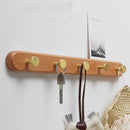 Axyaa Wooden Over-the-Door Coat Hook for Wardrobe and Entryway