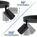 Axyaa 3-Light GU10 LED Ceiling Spotlight Track Chandelier