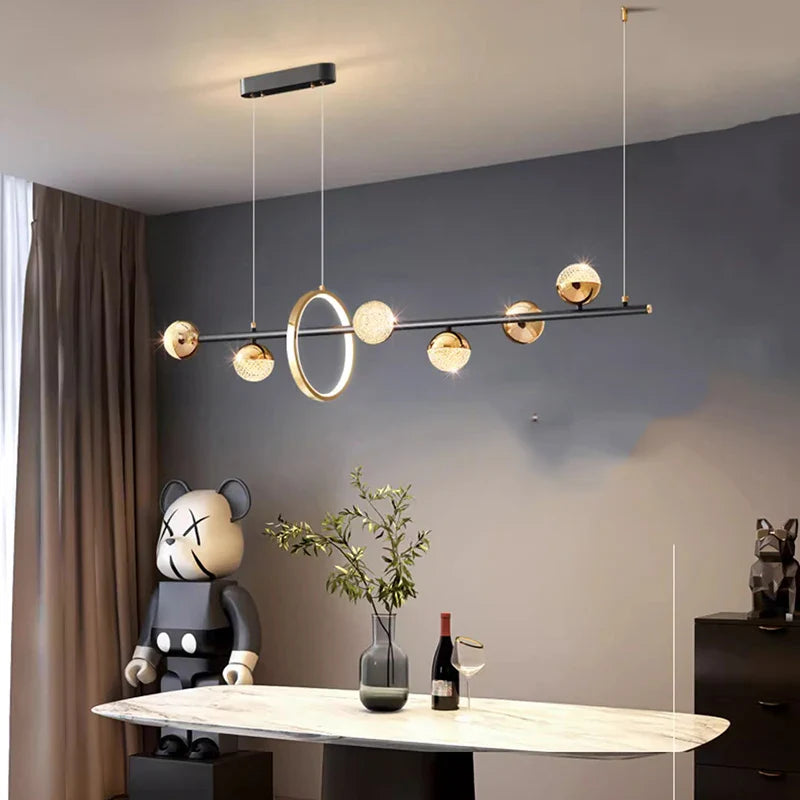 Axyaa Modern LED Ceiling Lamp Chandelier for Stylish Indoor Lighting