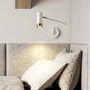 Axyaa Luxury Nordic LED Swing Wall Lamp - White/Black