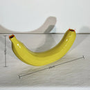 Axyaa Ceramic Banana Vase for Flowers and Fruit Arrangements