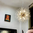 Nordic Snowflake Chandelier by Axyaa: Luxury LED Living Room Light with Atmosphere & Style