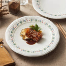 Axyaa Floral Patterns Ceramic Plate Set