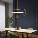 Axyaa Black/Gold Iron Nordic Chandelier for Home Decor & Kitchen Lighting