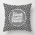Axyaa Nordic Black Sweet Home Sofa Pillowcase Set