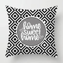 Axyaa Nordic Black Sweet Home Sofa Pillowcase Set