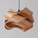 Axyaa Japanese Style Wooden Pendant Light for Living Room, Bedroom, Dining Table