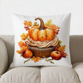 Axyaa Autumn Maple Leaves Pillow Cover for Sofa Bedroom Car - Home Decor