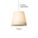 Axyaa Japanese Chandelier Fabric Pendant Lamp for Living Room Bedroom
