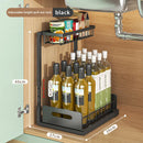 Axyaa Under Sink Organizer Shelf Cabinet Slide Out Rack - Kitchen Storage Solution