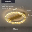 Axyaa Crystal Ceiling Lights Dimmable Chandelier for Modern Living Room Decor