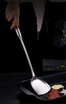 Axya Stainless Steel Rosewood Utensils Set - Wok Spatula, Ladle, Turner, Spoon