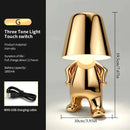 Axyaa Little Golden Man USB Table Lamp Luxury Design Room Decoration