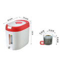 Axyaa Rice Bucket Grains Storage Container Flour Sealed Jar Organizer