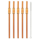 Axyaa Glass Straws Set: High Borosilicate, Ice-sugar Gourd, Cocktail, Milkshake Straw