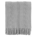 Axyaa Dark Green Knit Throw Blanket - Lightweight Plaid Design for Christmas Decor