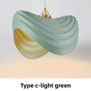Axyaa Modern White Resin Pendant Light Chandelier for Kitchen Counter