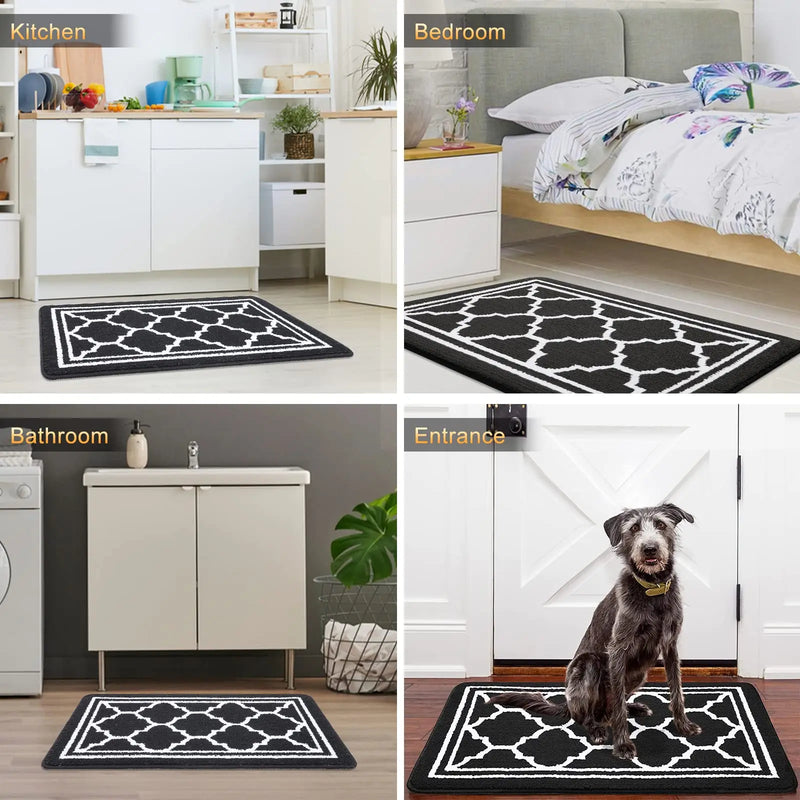 Axyaa Non-Slip Solid Mat: 80x120cm Rug for Home, Kitchen, Living Room, Hallway