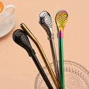 Axyaa Stainless Steel Reusable Drinking Straws Set for Cocktails