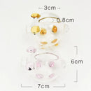 Axyaa Glass Piggy Bank for Gold Beans Storage - Mini Wish Bottle